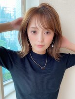 アフロート ディル(AFLOAT D'L)&nbsp;大人かわいい ワンレンボブ 前下がりボブ ひし形シルエット KI  