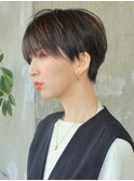 前髪長めショート/大人ショート/表参道/30代40代