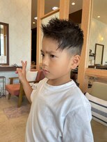 ヘアメイク ミチ 富田店(HAIRMAKE MICHI)&nbsp;【MICHI 富田店　古作蓮】キッズカット　アシンメトリー