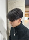 毛流れナチュラルセンターパートニュアンスパーマ