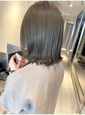 【坂本拓麻】透け感地毛風カラー/切りっぱなしボブ/外ハネボブ