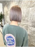 ミルクグレージュ×ぷつっとボブ