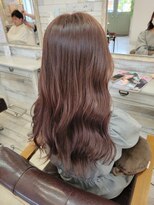 フゥカ 売市店(fuka)&nbsp;ピンクベージュカラー×韓国人風ロングスタイル