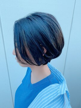 ルーファス 恵比寿 渋谷(Ruufus) 丸みショート×リーフパールカラー【Ruufus恵比寿渋谷】2308