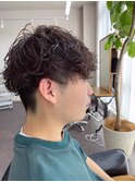 波巻きツーブロック束感モテる黒髪