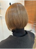 丸みショート/骨格似合わせカット/ブラウンベージュ