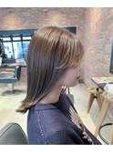 韓国ヘア似合わせレイヤーカット前髪顔周りカット大人美人