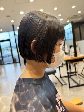 アチーブリス(achieve Liss) #ヘアドネーション#ミニボブ×切りっぱなし20代30代40代