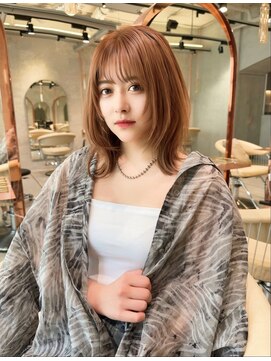 ロンドローズ 名古屋(Lond damaskRose) 顔周り ボブ 韓国 レイヤー ダブルカラー 名駅 リタッチ105