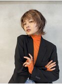冬カラー/オレンジブラウン/顔周りレイヤー！