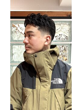 アイダブリューティー ヘア デザイン(IWT hair design) メンズローフェードパーマ【大名/パーマ/メンズカット】