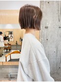 イメチェン×外ハネボブ×美髪×ワイドバング×ブルーブラック