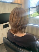 シーズ(sees) 髪質改善カラー＋巻ける縮毛矯正　レイヤーボブ