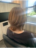 髪質改善カラー+巻ける縮毛矯正 レイヤーボブ