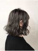 極細グレージュハイライト＊