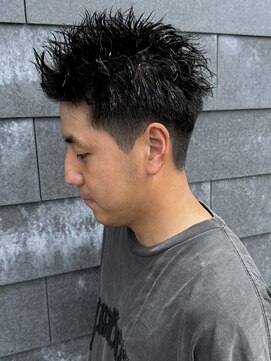 ヒュイル バイ ニアウ(Hwyl by Niau) メンズボックスショートスパイキーショートツイスト刈り上げ