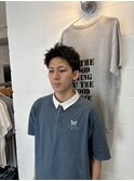 スパイキーショート ピンパーマ