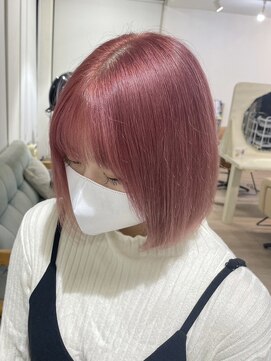 ユニカ 宇都宮(yunica) ボブスタイル/ピンクボブ/ダブルカラー