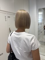 ブラウン(Brown)&nbsp;ミディアムヘア/デザインカラー/フェイスフレーミング/藤沢