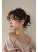 スモーキーアッシュ顔まわりレイヤーアップアレンジ