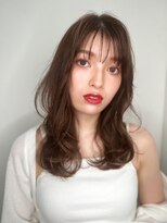 カバーヘア ブリス 北浦和(COVER HAIR bliss)&nbsp;透けバングヘーゼルグレージュくびレイヤーp1北浦和20代30代40代