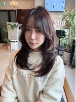 ナイト(KNIGHT)&nbsp;レイヤーカット/ウルフカット/ラベンダーブラウン