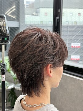 フェザーシースルーウルフセンターパート