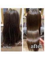 ルフール(ref-le) 美髪矯正(縮毛矯正)で、朝起きたらすでにツヤツヤな美しい髪へ…