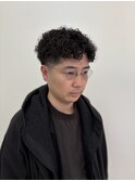 ハードスパイラル×テーパーフェード[メンズパーマ/藤沢美容室]