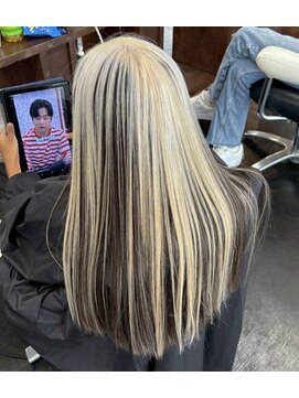 オルオル(OLU OLU) HANAのユリちゃん風アンブレラカラー