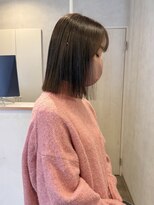 リタ(Lita.)&nbsp;タッセルボブ/オリーブグレージュ/透明感カラー【新保/青江】