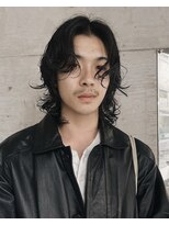 メゾンアクア 表参道(Maison ACQUA) =メンズボブ/ダークブラウン/ルーズショート/ルーズパーマ