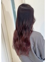 ベルバイグレイス(BELLE by grace)&nbsp;グラデーションカラー　チェリーレッド