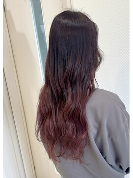 ベルバイグレイス(BELLE by grace) グラデーションカラー チェリーレッド