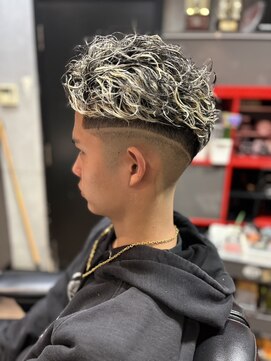 グロウヘアワークス(grow hair works) メッシュパーマ