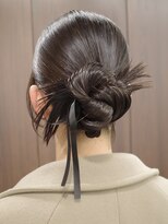 アビー(ABBEY) お呼ばれヘア、カチモリ、結婚式二次会、タイトアレンジ
