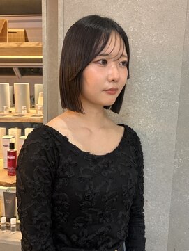 ロンド 表参道店(Lond) ボブ 切りっぱなしボブ