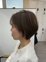 ファーストステップ 表参道(FIRST STEP)&nbsp;20代30代ミニボブ切りっぱなしボブ前髪あり小顔外はねボブ韓国風