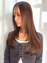 ヘアメイク ミチ 富田店(HAIRMAKE MICHI) 【MICHI 富田店 古作蓮】 レイヤー 顔周りカット ベージュ 30代