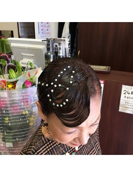 エムスヘアーショップ(M's) エムス・社交ダンスヘアー ショートアレンジ