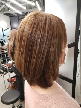 ラフランクリー(la frankly) 20代30代/大人かわいい/外ハネボブ/髪質改善/サンドベージュ