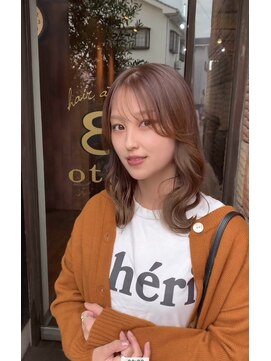 ヘアアトリエオット(hair atelier 8 otto) ピンクベージュ