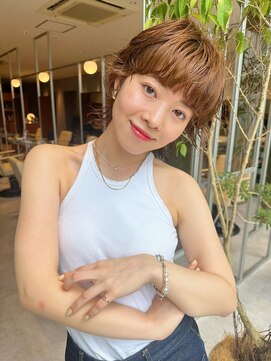 ノラギンザユー(NORA GINZA/U) ウルフパーマレイヤーパーマショートパーマニュアンスパーマ