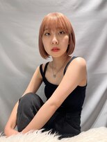 サラ 天神大名店(SARA) 【天神】ピンクミルクティー×ボブ