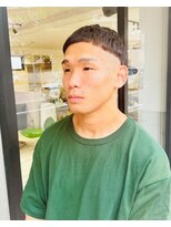 ラッキーヘア 加古川(Lucky Hair)&nbsp;個性派メンズのゼロバングマッシュスタイル【シン】