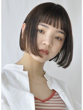 トリッカ 代官山(tricca) 【tricca代官山rin】ミニボブ/オン眉/暗髪/大人小顔/30代/40代