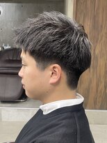 フイ 自由が丘(men's salon Hui)&nbsp;メンズ/アップバング/ツーブロックマッシュ/束感ショート波巻き