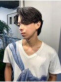 NOA solte. メンズセンターパート/毛流れカルマパーマ/色気