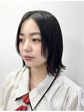 モリオフロムロンドン 松戸店(Morio from London) 【松戸 藤原】フェイスレイヤーボブ黒髪大人かわいい