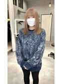 ケアブリーチでホワイトベージュ◎